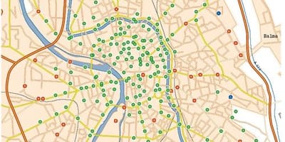 Карта Тулузы велосипед